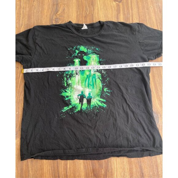 Vintage X Files Authentic Alien T-Shirt Men's Sz Large green full image design - Picture 5 of 5